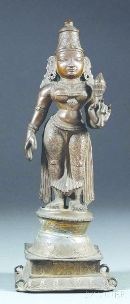ചിത്രം:Vol5p729 Bronze Sculpture, South India, of Chola style, the figure of Padmapani standing on a double-lotus.jpg